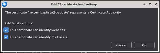 Import Mkcert Root CA certificate - 2